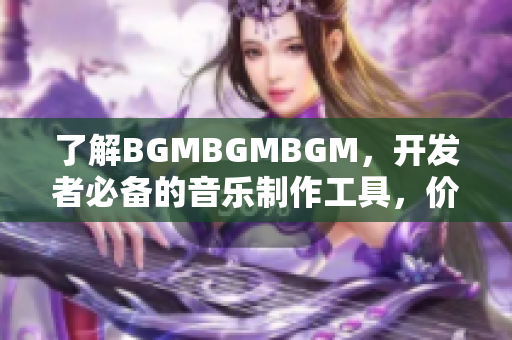 了解BGMBGMBGM，开发者必备的音乐制作工具，价格揭秘