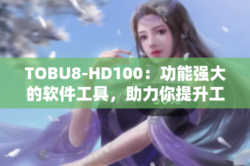 TOBU8-HD100：功能强大的软件工具，助力你提升工作效率