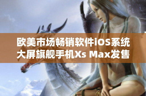 欧美市场畅销软件iOS系统大屏旗舰手机Xs Max发售