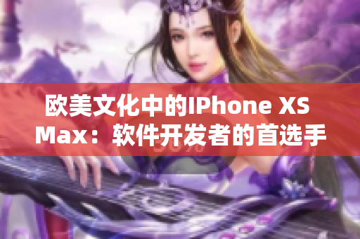 欧美文化中的IPhone XS Max：软件开发者的首选手机