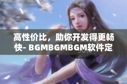 高性价比，助你开发得更畅快- BGMBGMBGM软件定制优惠方案揭秘