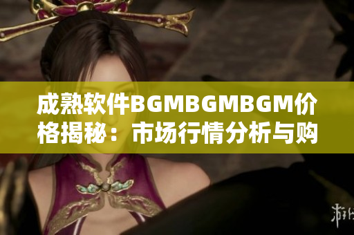 成熟软件BGMBGMBGM价格揭秘：市场行情分析与购买指南