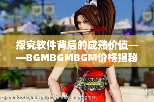 探究软件背后的成熟价值——BGMBGMBGM价格揭秘