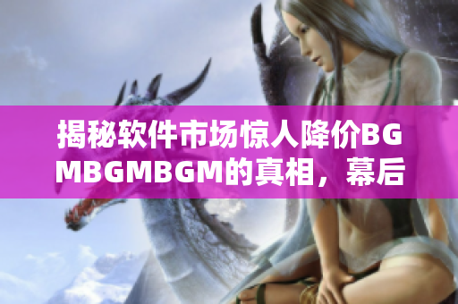 揭秘软件市场惊人降价BGMBGMBGM的真相，幕后黑手正逐步垄断行业