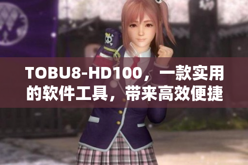 TOBU8-HD100，一款实用的软件工具，带来高效便捷的用户体验