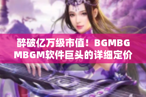 醉破亿万级市值！BGMBGMBGM软件巨头的详细定价揭秘