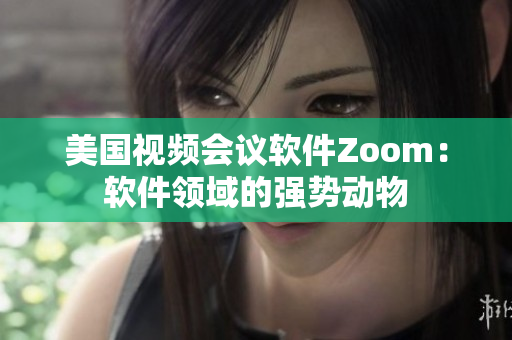 美国视频会议软件Zoom：软件领域的强势动物