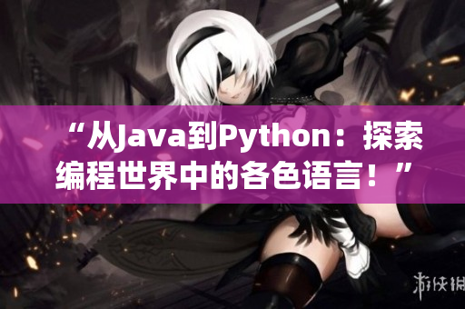 “从Java到Python：探索编程世界中的各色语言！”