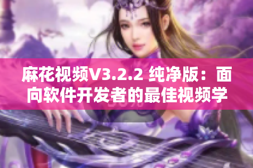 麻花视频V3.2.2 纯净版：面向软件开发者的最佳视频学习工具