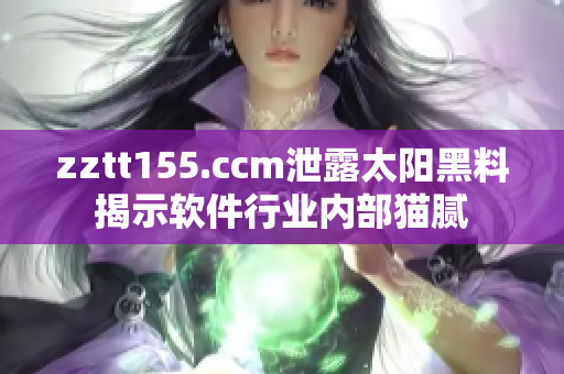 zztt155.ccm泄露太阳黑料揭示软件行业内部猫腻