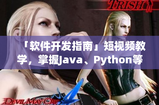 「软件开发指南」短视频教学，掌握Java、Python等技能！